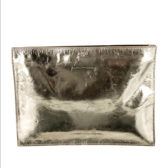 Kenzo gold metallic leather clutch - Picture 3 of 3